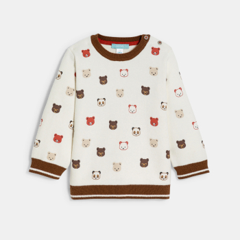 بلوفر سميك منسوج من الصوف...